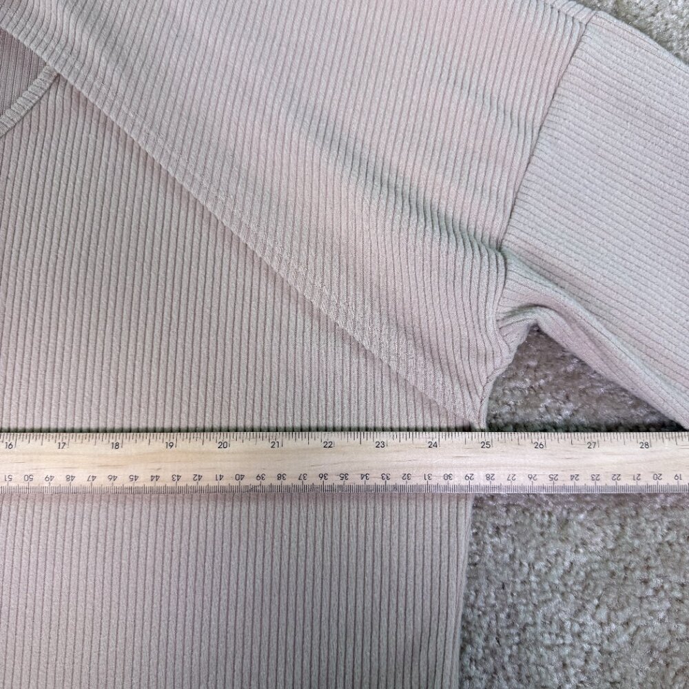 White Birch Hoodie Womens Top Size 1X Beige Knit E552 - Picture 7 of 9